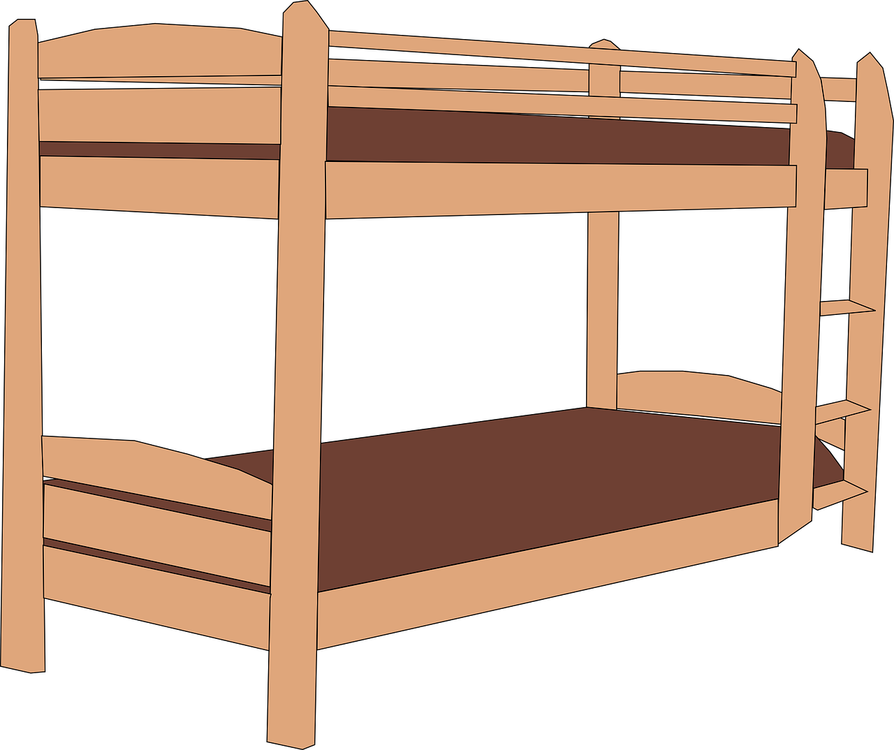 Zastosowanie łóżka piętrowego. Łóżka drewniane piętrowe dla dzieci